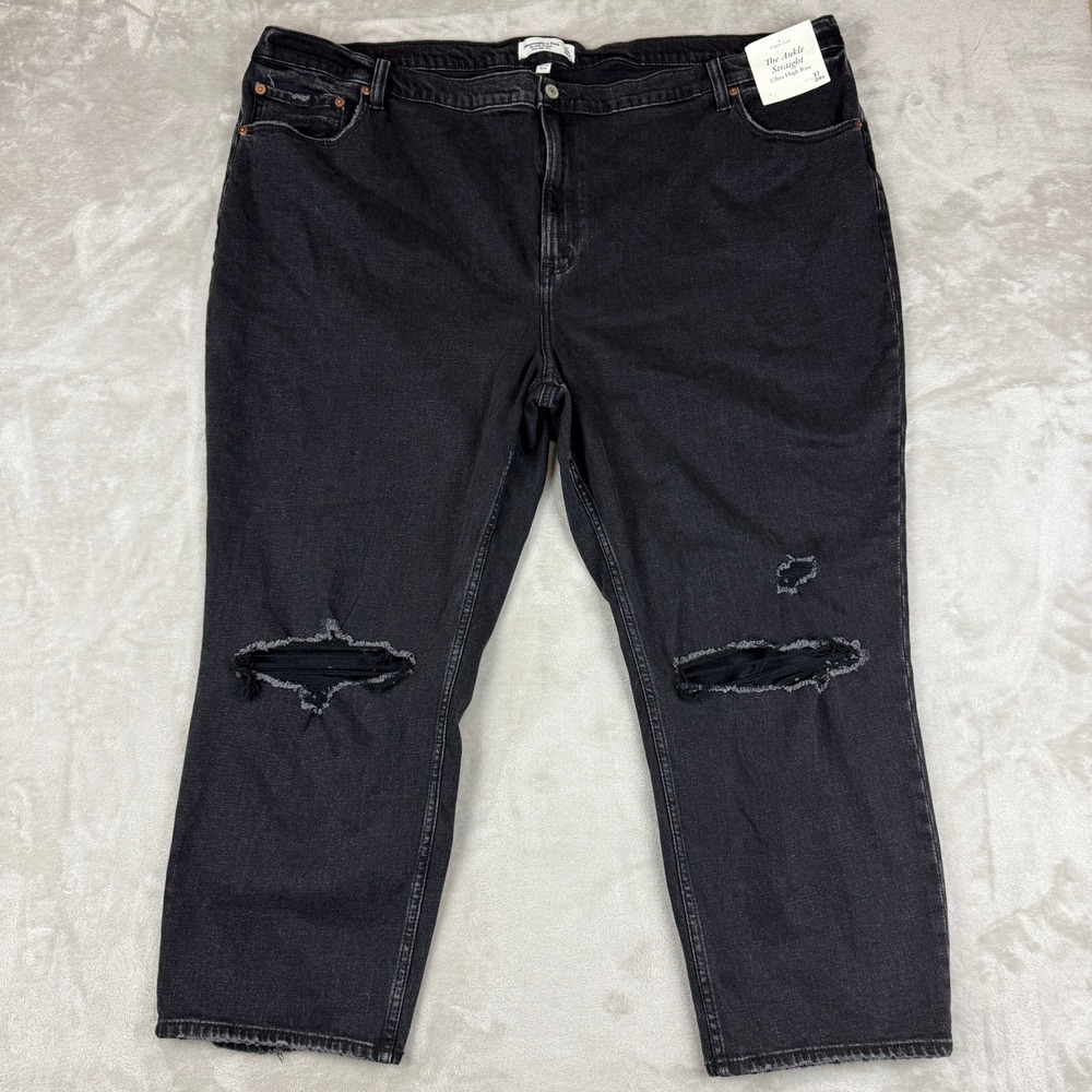 Abercrombie & Fitch Jeans Women 37/24R (~50x25) Curve Love Ankle Straight NWT